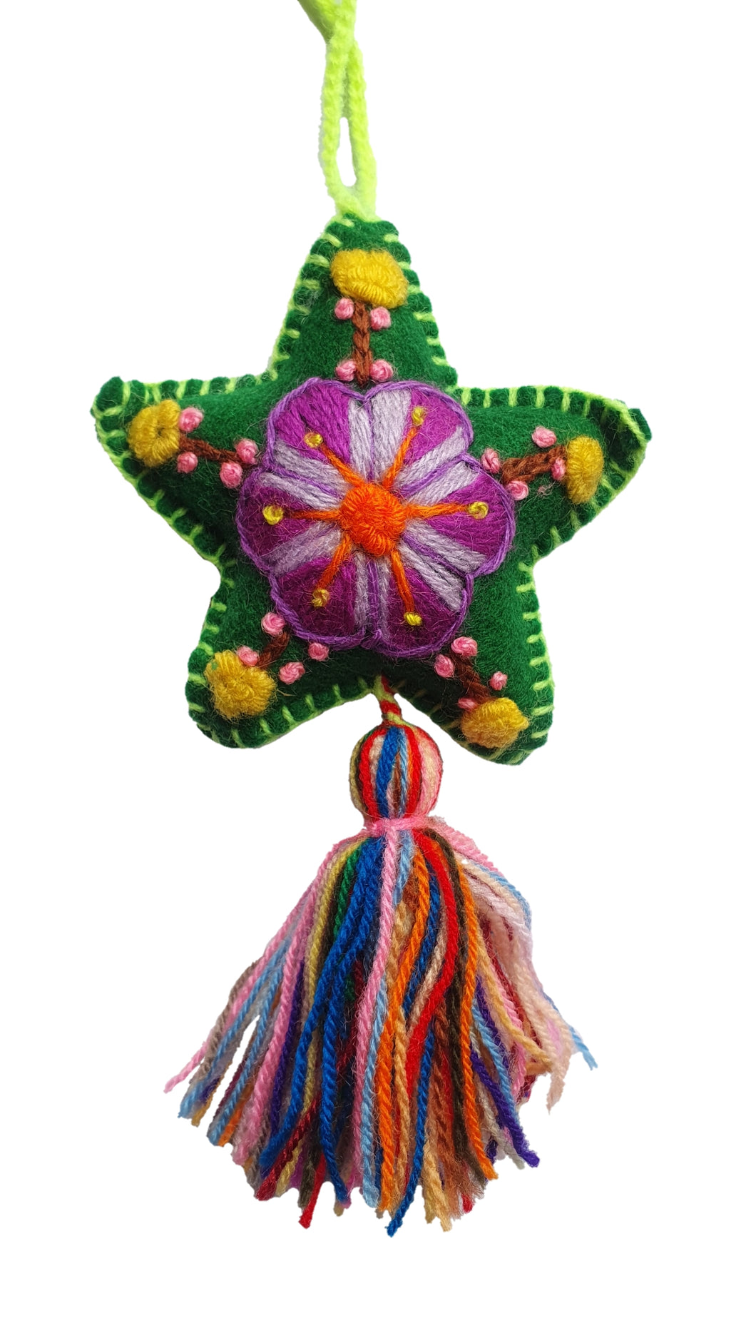 Colgante Estrella Bordada