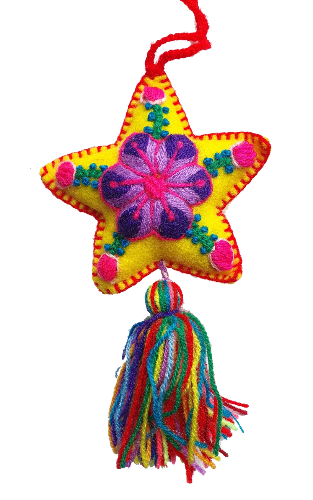 Colgante Estrella Bordada